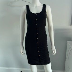 Streetwear society black ribbed bodycon dress